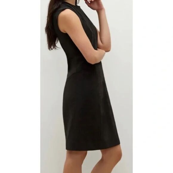 MM Lafleur The Giovanna Dress - Twill Ponte Charcoal Gray 4 - Picture 2 of 7